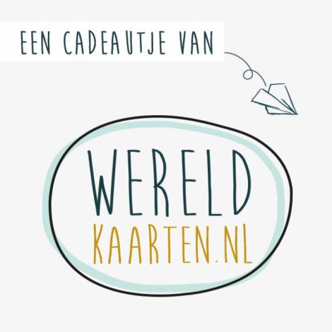 Cadeaubon €25,- Wereldkaarten.nl