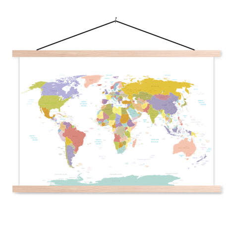 Tous les pays - pastel affiche scolaire