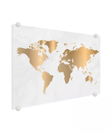 Marbre et or plexiglas