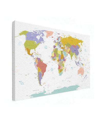 Tous les pays - pastel toile