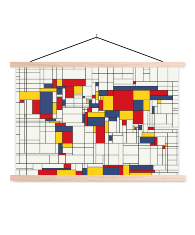 Mondrian original affiche scolaire